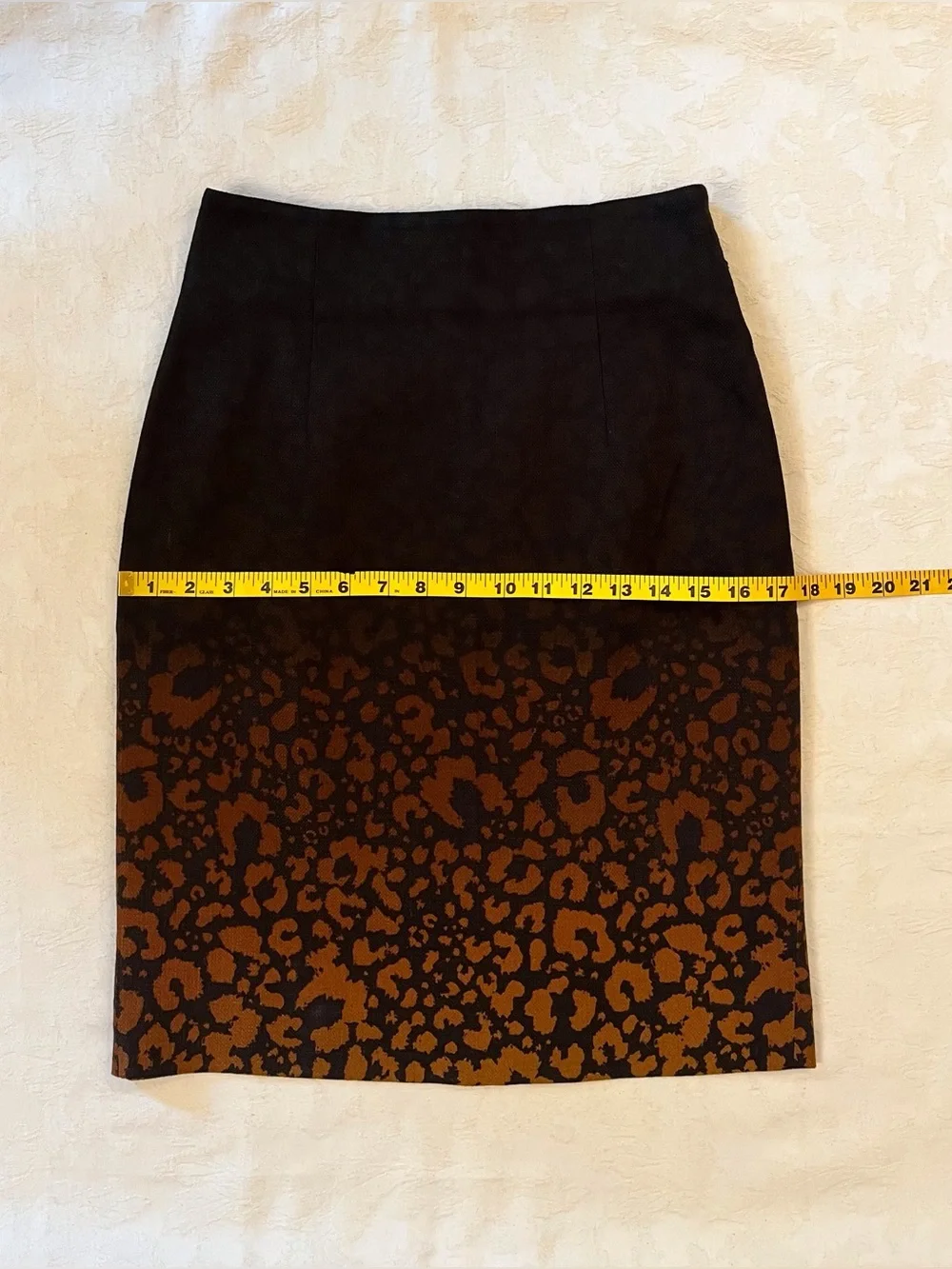Nordstrom Classiques Entier Silk Blend Gradient Leopard Print Pencil Skirt - 2